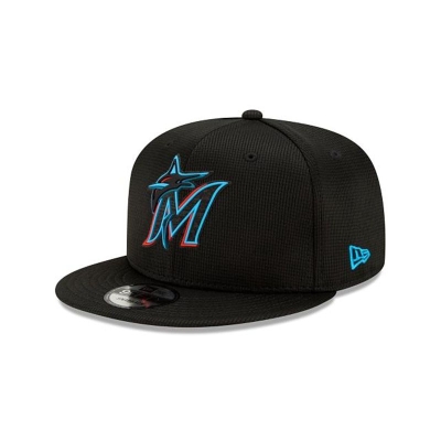 Sapca New Era Miami Marlins MLB Clubhouse Collection 9FIFTY Snapback - Negrii